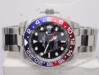 Newest Grade Rolex Gmt-Master Ii Red / Blue Ceramic Looking Bezel Watch watches