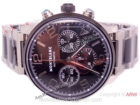 Swiss Grade Replica Montblanc Timewalker Chronograph Watch Black Ceramic watches
