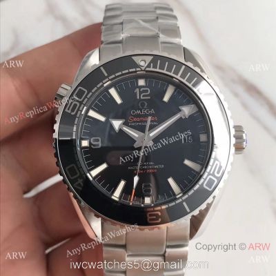 AAA Swiss Replica Omega Seamaster Planet Ocean 600m 8900 Watch SS Black Bezel watches