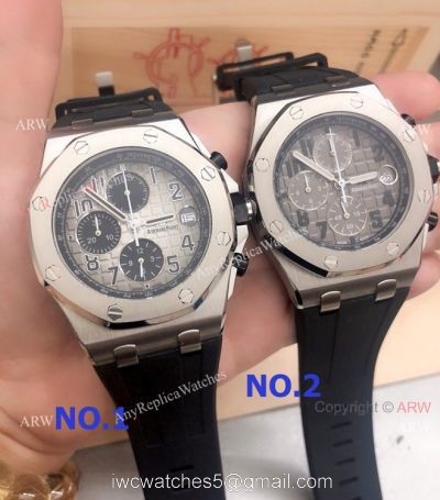 Copy Audemars Piguet Royal Oak Offshore VK Chrono Watches SS Grey Dial watches