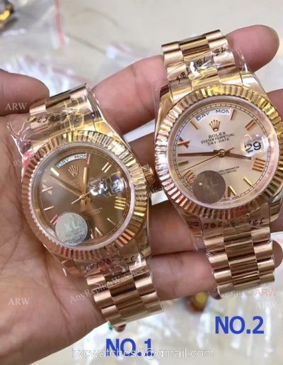 AAA Grade Rolex Day Date President Replica Rose Gold Watches 40mm watches