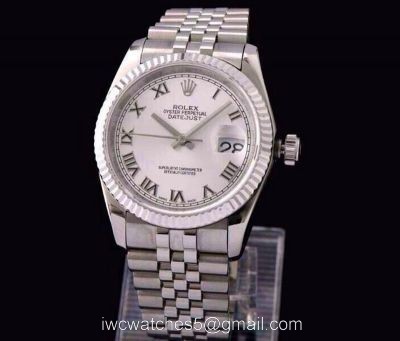 ROLEX DATEJUST SWISS ETA 3135 AUTOMATIC WATCH WHITE FACE watches