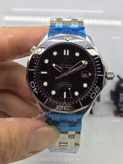 The 50th Anniversary Omega Replica Watches James Bond Black Dial watches