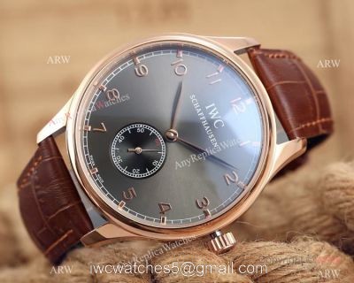 IWC Portuguese 8 Days Rose gold Ardoise Dial Replica IWC Watch watches