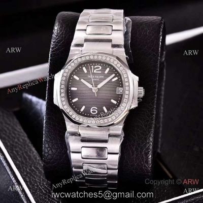 Best Copy Nautilus Patek Philippe Gray Face Watch Ladies Swiss Quality watches