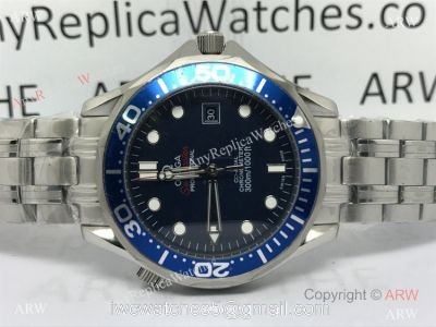Omega Replica Watches James Bond Watch Blue Dial w/ Super Luminous watches