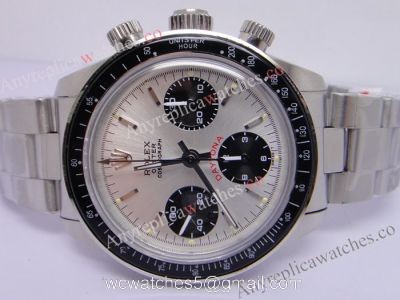 New Upgrade Replica Rolex Daytona Paul Newman 7750 Silver Chronograph Watch watches