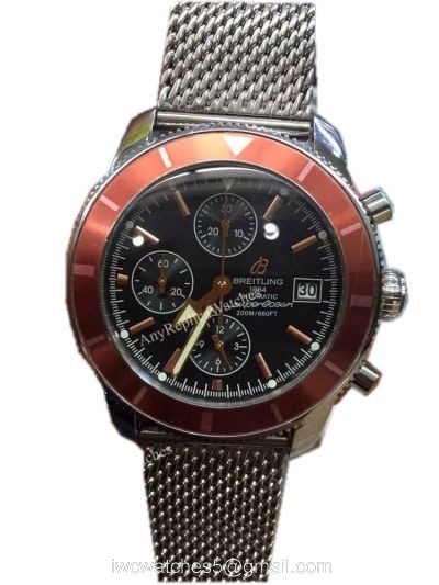 Copy Breitling Aeromarine Superocean Heritage Chronograph Watch SS Red Bezel watches