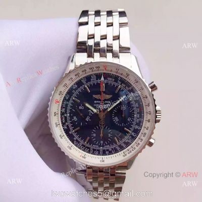 JF Best Replica Breitling Navitimer 01 43mm Watch Stainless Steel Black Face watches