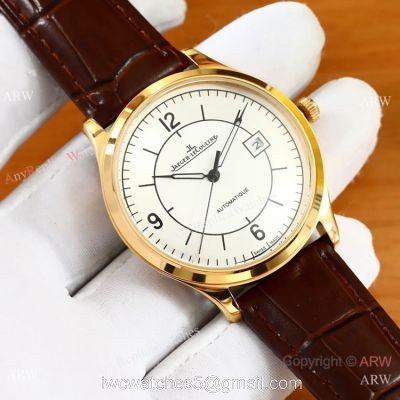 Jaeger-LeCoultre Master Date White Dial Gold Watch 2019 Replica watches