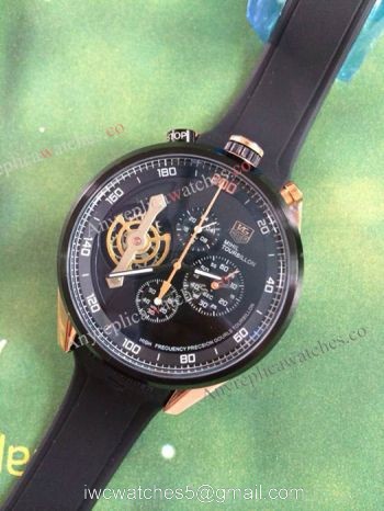 Tag Heuer Mihil Tourbillon Black Dial Replcia Watch watches