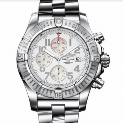 Best Breitling Super Avenger II White Arabic Dial Stainless Steel 48mm Watch watches