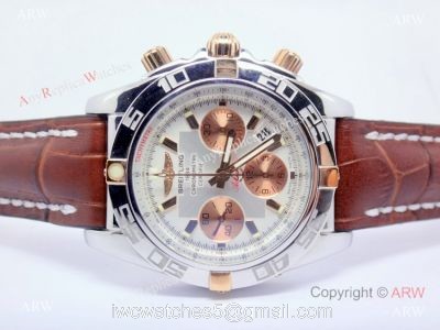 Replica Breitling Chronomat Swiss watch Rose gold subdial watches