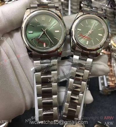 Replica Rolex Oyster Perpetual New Green Dial Stainless Steel Watch 31mm or 36mm watches