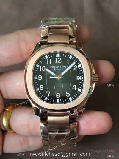 Swiss Patek Philippe Aquanaut 324SC Rose Gold Blue Dial Knockoff Watch watches