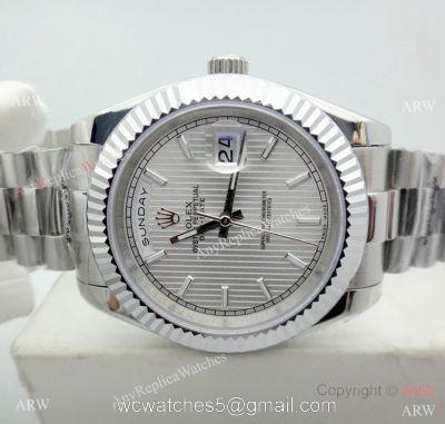 High Quality Replica Rolex Watch Day Date II Stainless Steel Case 40mm watches