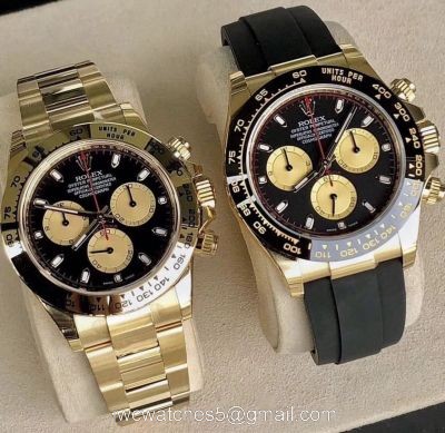Gold Rolex Daytona Swiss 4130 Replica Watches From Noob Factory watches