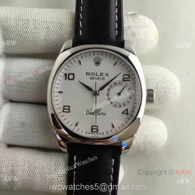 Swiss Rolex Cellini Danaos SS White Dial Replica Watch AAA Grade watches