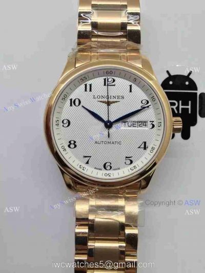 Copy Swiss Longines Master Collection Watch Chronograph Yellow Gold watches