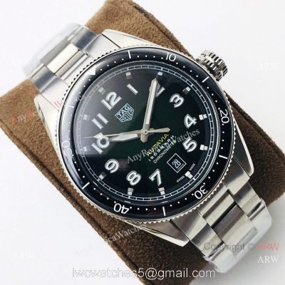 Grade 1A Swiss TAG Heuer Autavia 2836 Watch Stainless Steel Green Face watches