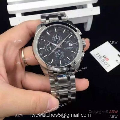 Tissot Stainless Steel Black Dial Replica Watch T035 watches