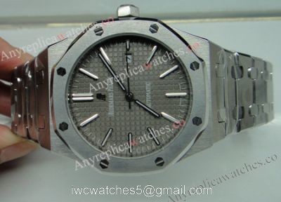 Stainless Steel Grey Dial 41mm Royal Oak Replica Audemars Piguet Watches For Sale watches