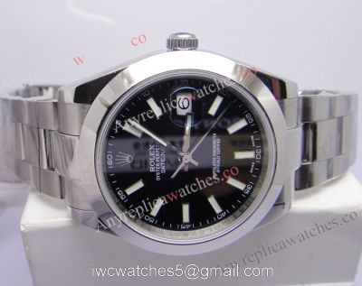NEW UPGRADED Rolex Datejust 41 Black Replica Watch SS Oyster Face watches