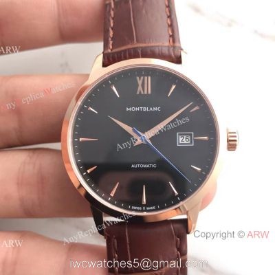 Swiss Quality Montblanc Meisterstuck Watch Swiss 9015 Rose Gold 40mm watches