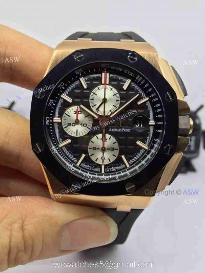 Swiss Audemars Piguet Royal Oak Offshore EARRICHELLO Replica Watch ROSE GOLD watches