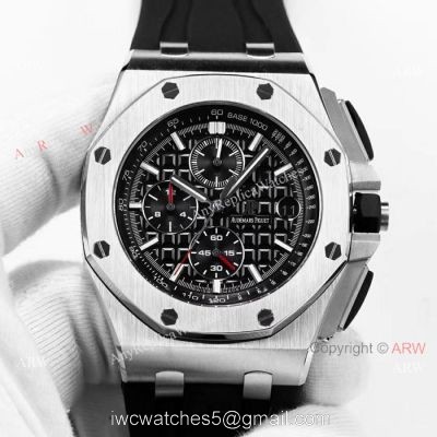 Royal Oak Offshore Audemars Piguet Knock off Watch Rubber Strap Black Dial watches