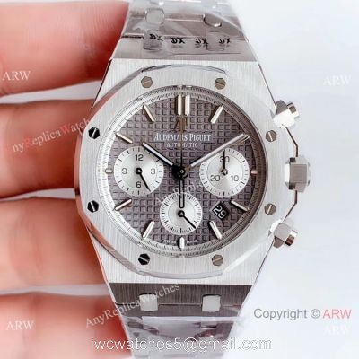 Swiss Grade 1 Copy Audemars Piguet Royal Oak Chronograph 41mm Watch Gray Face watches