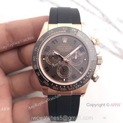 ARF Swiss 4130 Rolex Daytona Rubber Strap Replica 1:1 Best Edition Watch watches