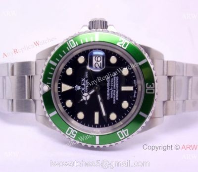 50th Anniversary Rolex Submariner Green Bezel watch ETA2824 Movement watches