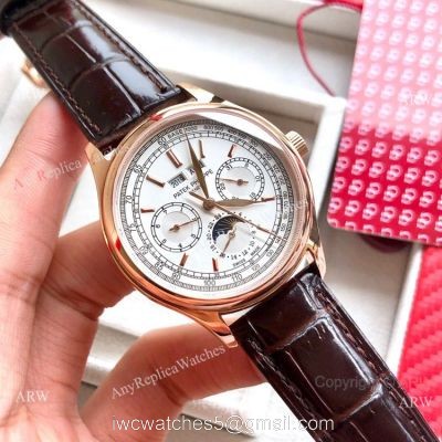 Swiss Copy Patek Philippe Base 1000 Rose Gold Watches with Moonphase watches