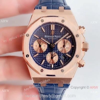 BF Factory Audemars Piguet Royal Oak 26331or Copy Watch Rose Gold Blue Face watches