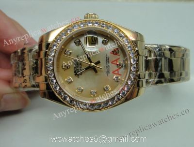 Masterpiece Datejust Replica Rolex Diamond Bezel Yellow Gold 31mm Watch watches
