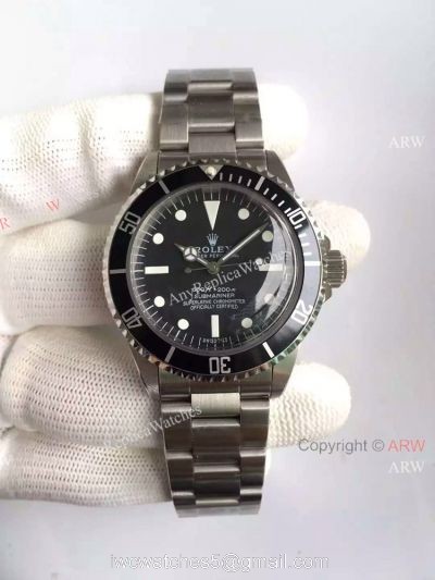 Rolex Vintage Submariner Replica Wrist White Markers Stainless Steel 40mm watches