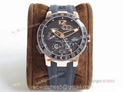 Swiss Grade Replica Ulysse Nardin El Toro Rose Gold Rubber Watch watches