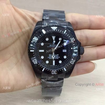 All Black Rolex Deepsea 44mm Replica Watch For Sale watches