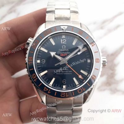 New Version Of Omega Seamaster GMT Swiss 8605 Replica Watch Dark Blue Ceramic watches