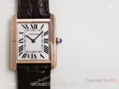 Best Replica Cartier Tank Louis Rose Gold Case Watch Swiss Grade 1 watches