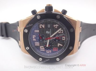 Audemars Piguet Royal Oak Offshore Replica Watch Rose Gold Red 8 Dial watches
