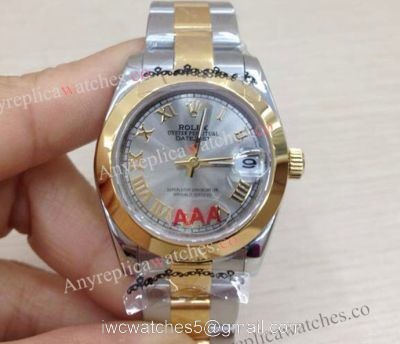 Replica Rolex Lady Datejust 31mm 2-Tone Gray Face Lady watch watches