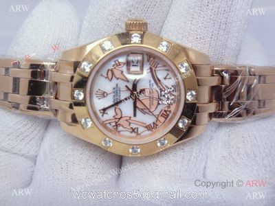 NEW Rolex Datejust Special Edition Rose Gold Masterpiece 28mm Ladies watches