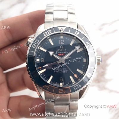 Swiss 8605 Omega Seamaster GMT 600m Replica Watch Blue Dial watches