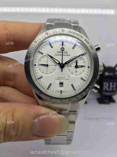 Copy Swiss Omega Speedmaster Watch Stainless Steel White Chronograph watches