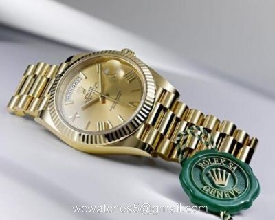 New High Quality Replica Rolex Day-Date President Band Gold Dial 40mm Watch watches