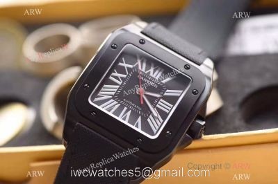 Cartier Santos 100th Anniversary Black Watch Swiss Grade Replica watches