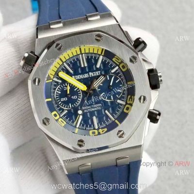 Audemars Piguet Royal Oak Offshore 42mm Watches SS Blue Dial watches