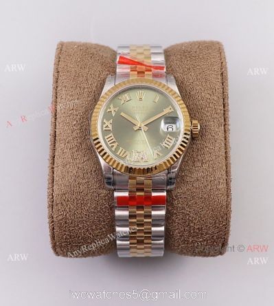 (TWF) New Rolex Datejust 31 Jubilee Watch With Green Dial Swiss Made Replica watches